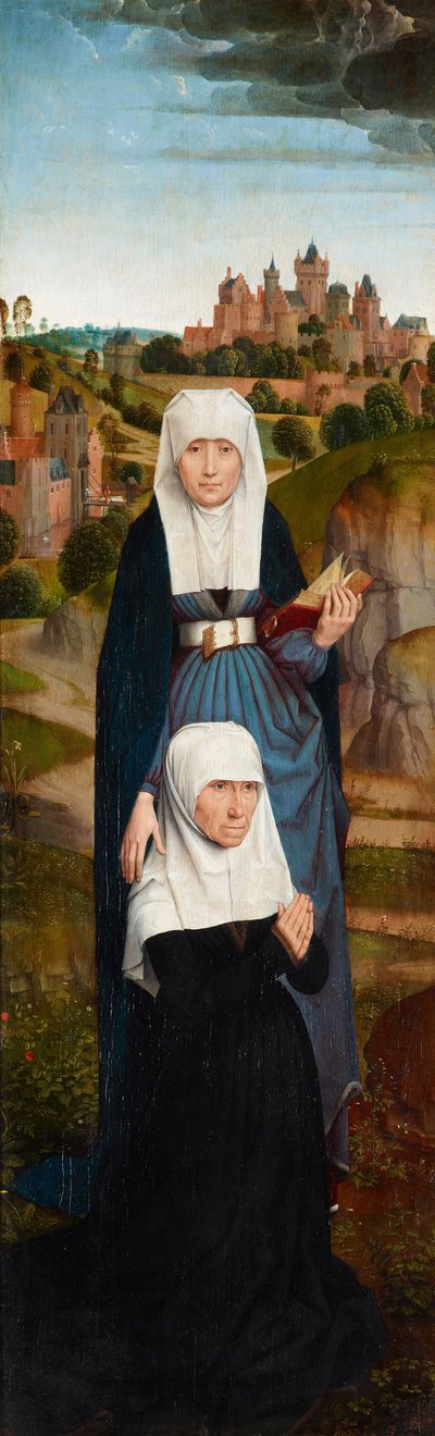 Old Woman at Prayer with St. Anne by Hans Memling